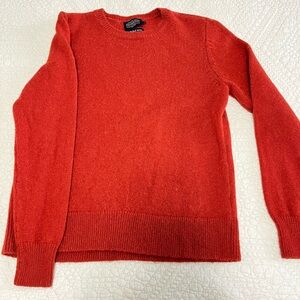 MEN's SHETLAND COLLECTION SWEATER Pendleton Burnt Orange 100% Wool